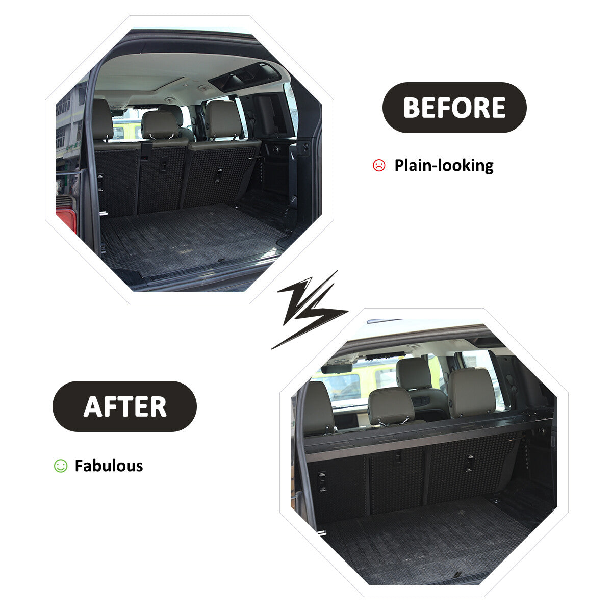 Rear Cargo Basket Rack Luggage Storage Carrier for Land Rover Defender 110 20-23 4