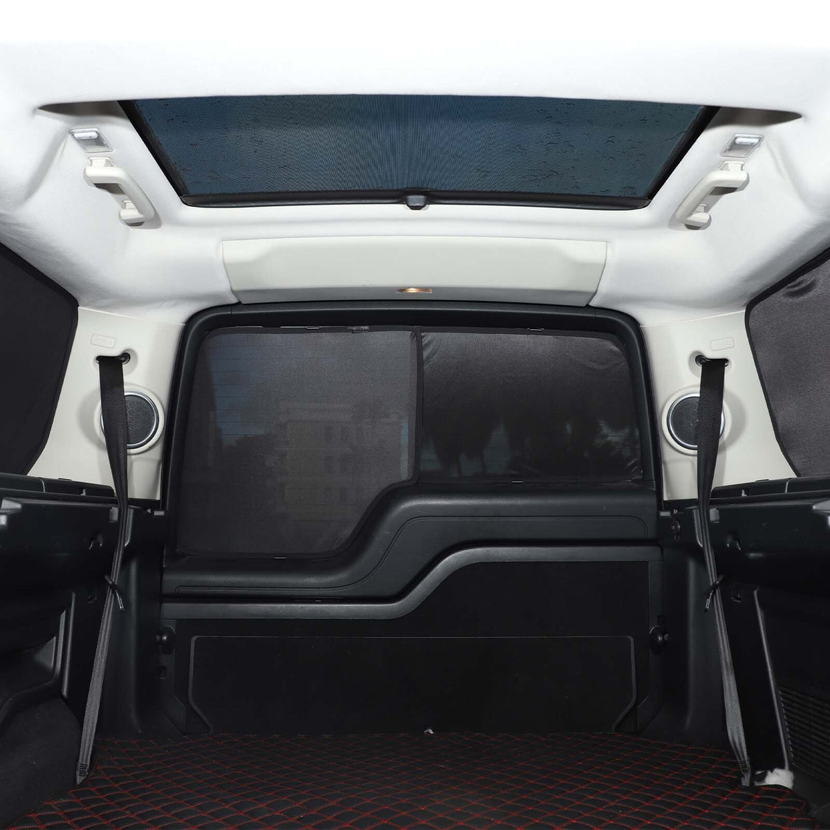 Full Car Window Screen Sun Shade Mesh Cover Windshield For LR Discovery 4 L319 22