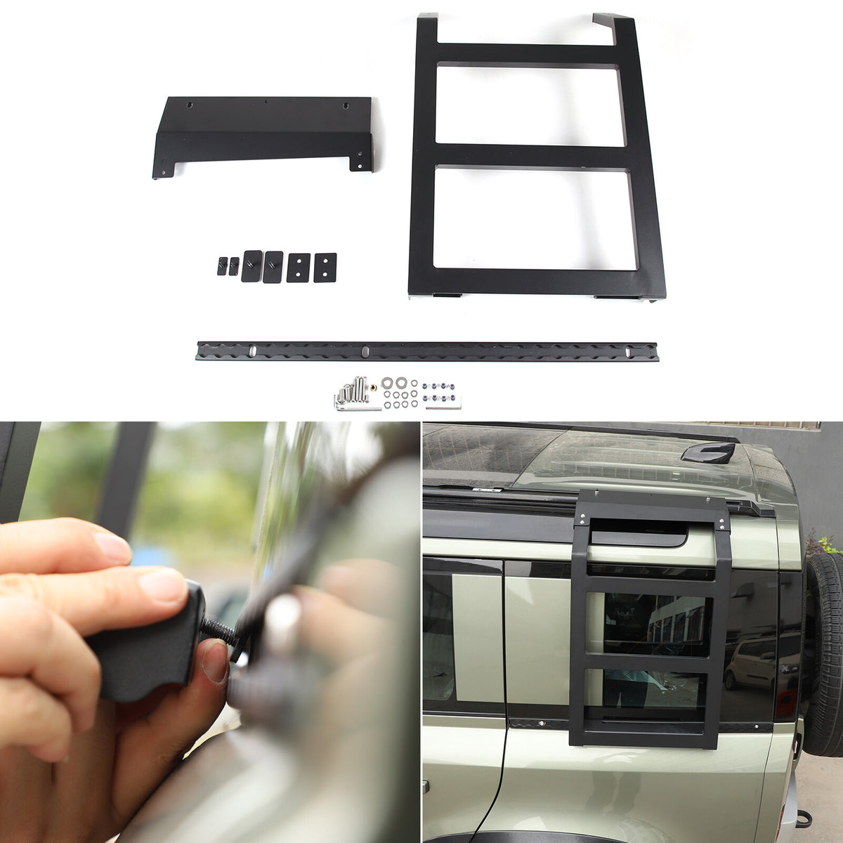 Back Rear Roof Ladder Tailgate Passanger Side Rack For Land Rover Defender 20-24 7