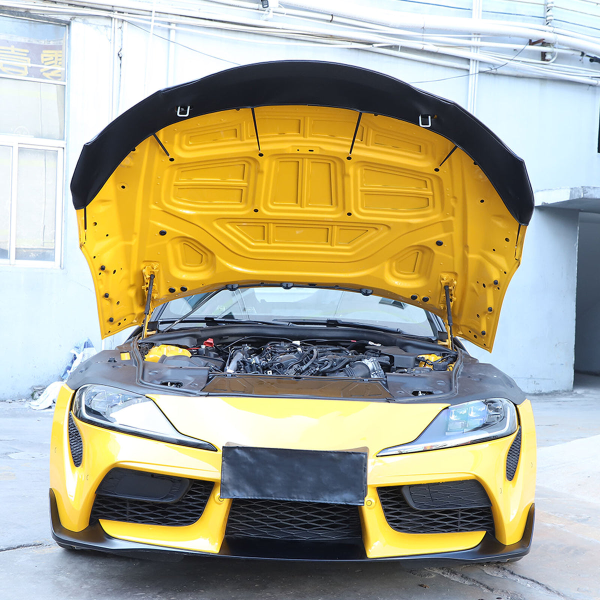 Black Hood Sand Guard Protection Forming Cover For Toyota Supra 2019-2022 US 11
