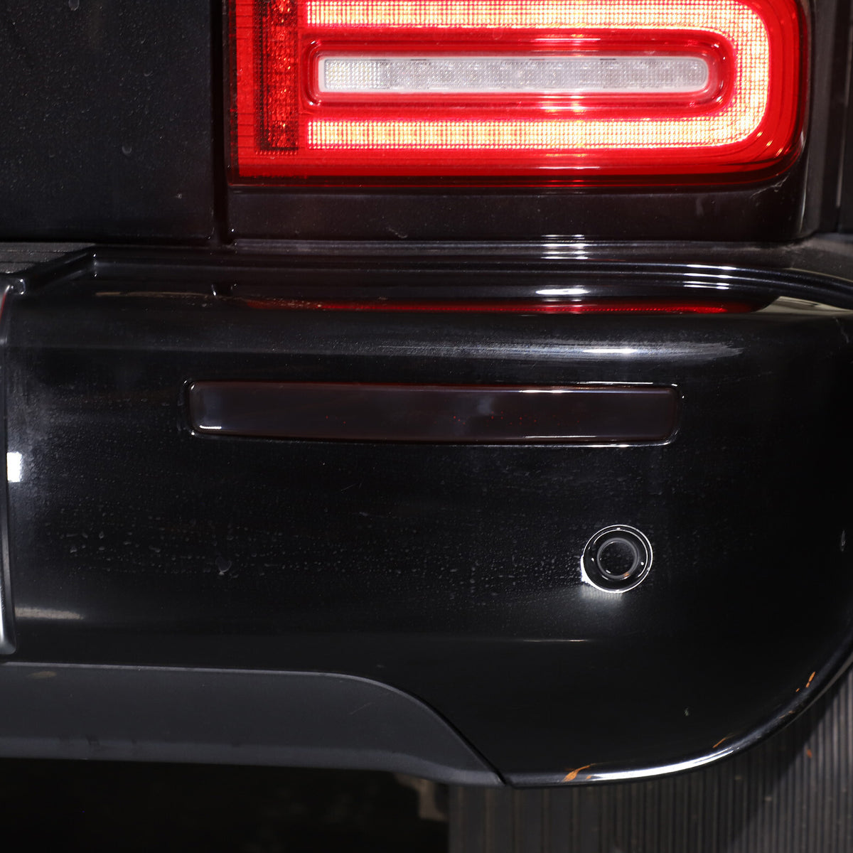 Smoked Black Rear Tail Light Fog Cover Trim Kit For Benz G W464 G500 G63 19-23 20