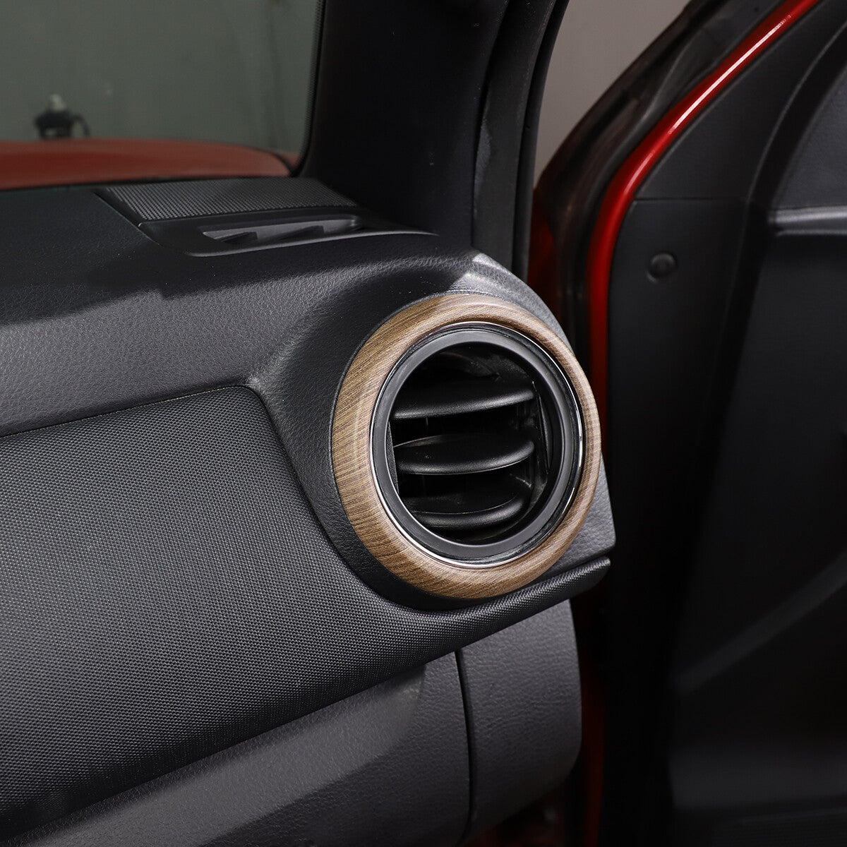 Wood Grain Interior Center Console Cover Trim For Toyota Tacoma 2016-2023 24