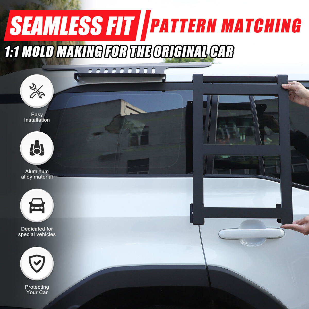 Car Rear Right Side Window Ladder Climbing For Toyota Land Cruiser LC250 24+ 3