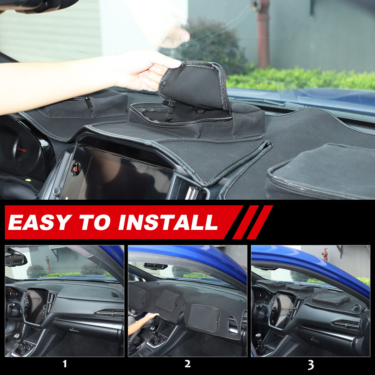 Interior Center Console Dashboard Storage Bag For Subaru WRX VB 22+ 5