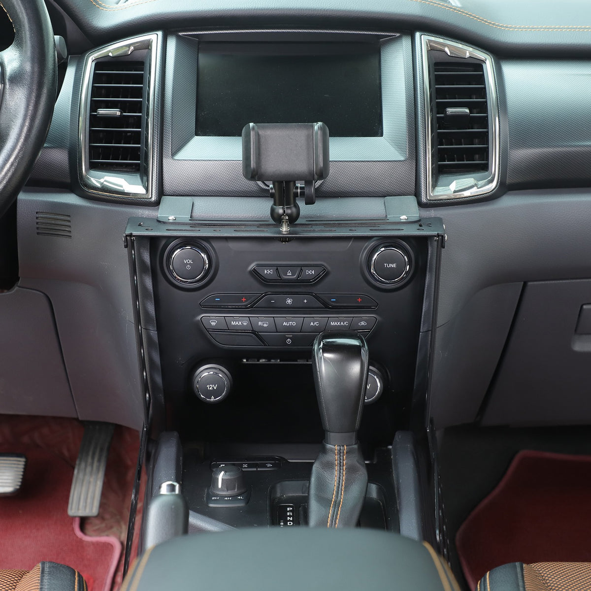 Gear Shift Extension Platform Phone Holder Bracket Clip For Ford Ranger 2015-22 6