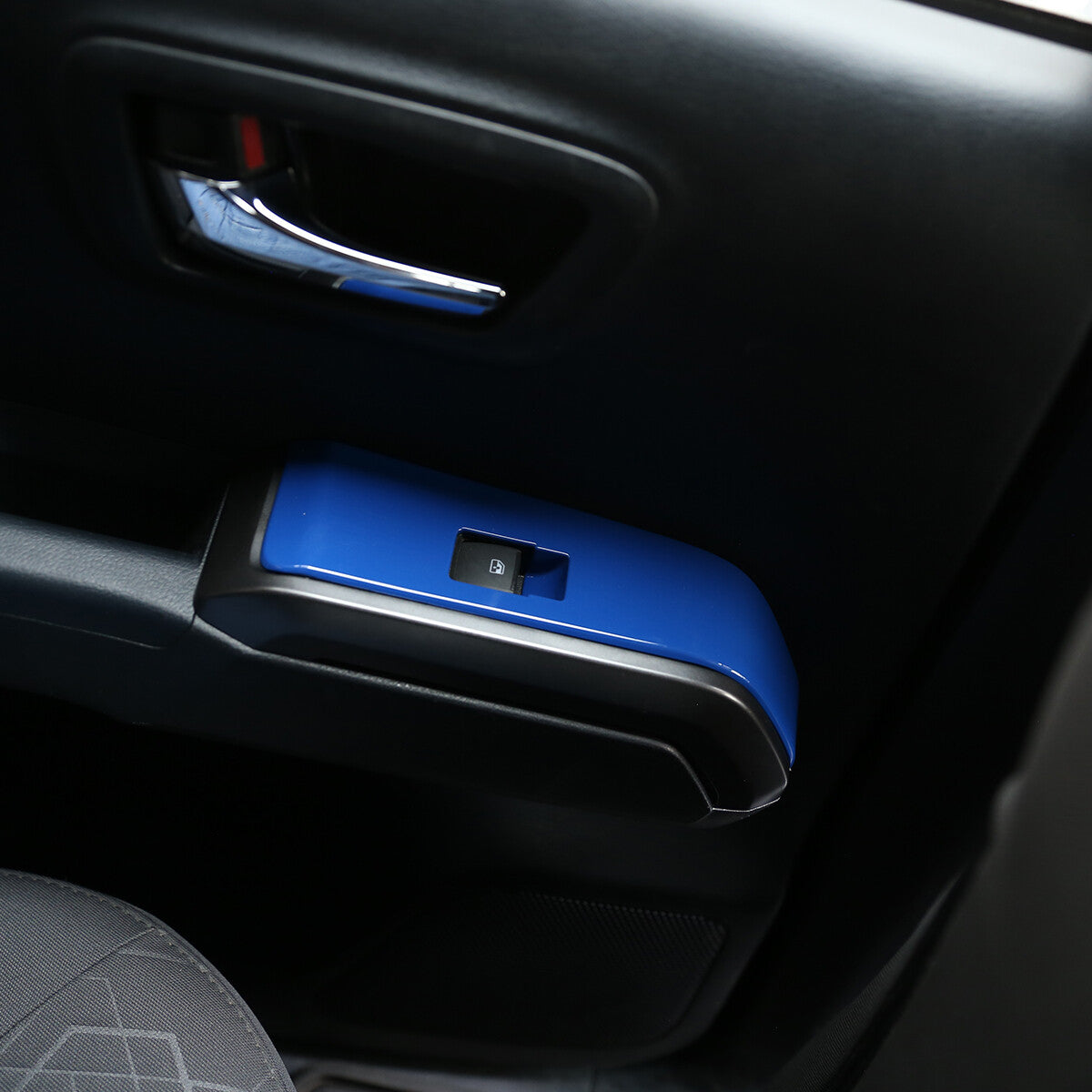 Dark Blue Interior Dashboard Center Console Trim Set Kit For Toyota Tacoma 16-23 8