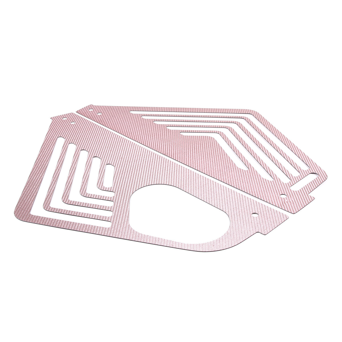 Pink Real Carbon fiber Engine Bay Side Panel Cover Overlay For Corvette C8 Coupe 15