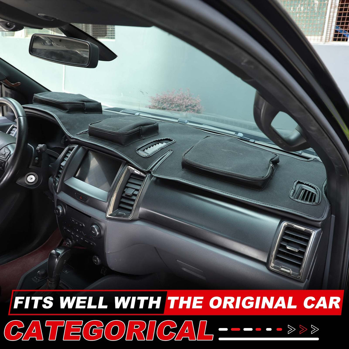 Interior Center Console Dashboard Storage Bag For Ford Ranger T7 T8 2015-21 9