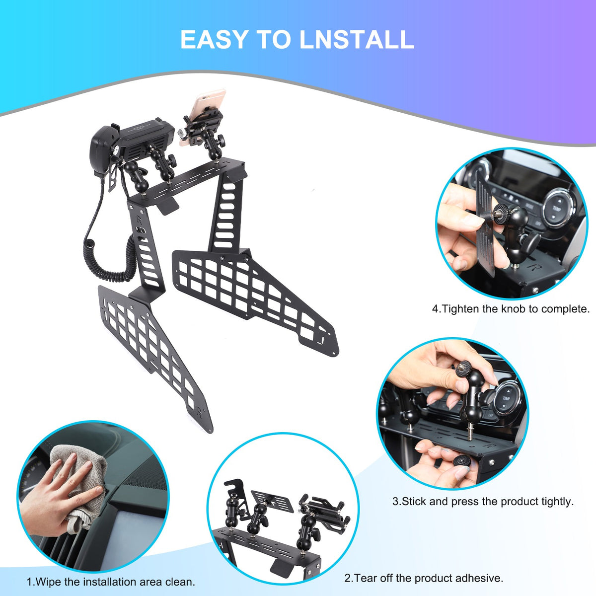 Off-Road Center Gear Shift Expansion Platform For Mitsubishi L200 Triton 2019-23 9