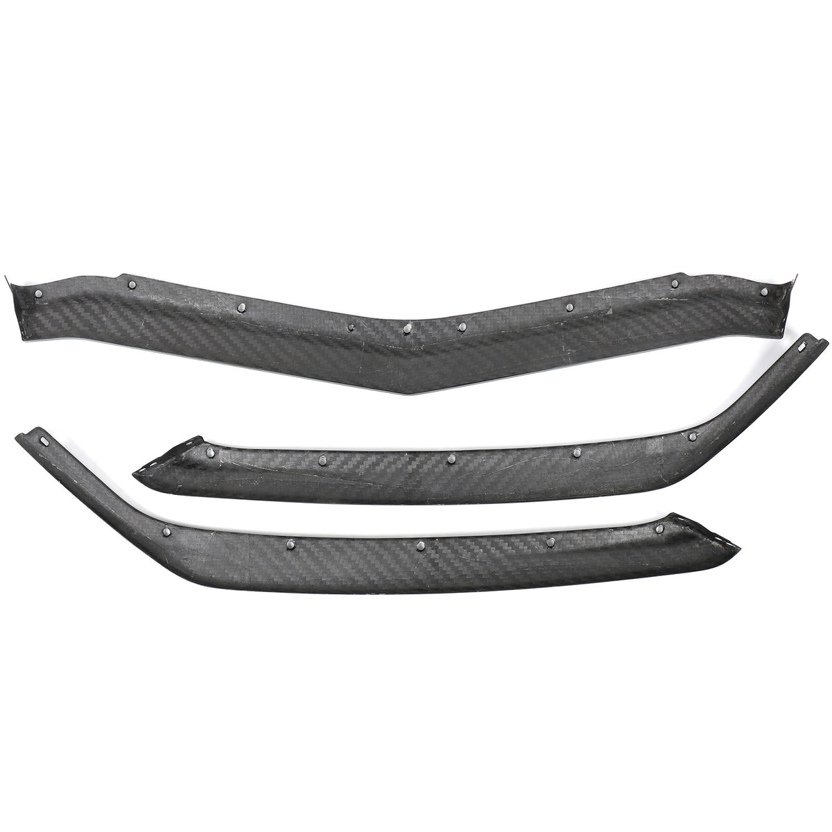 Real Carbon Fiber Front Bumper Lip Splitter For 20-26 Corvette C8 Z51 Stingray 10