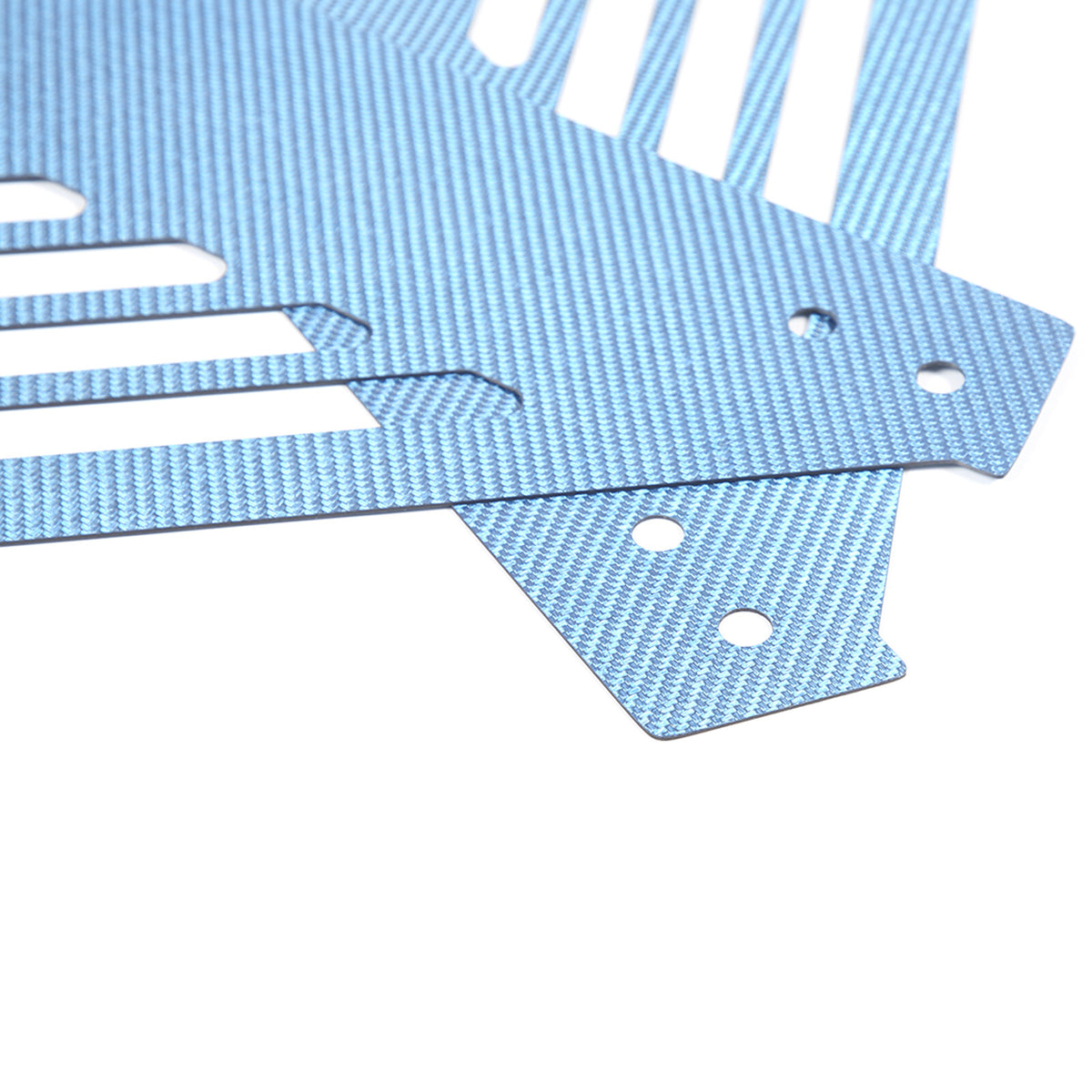 Blue Real Carbon fiber Engine Bay Side Panel Cover Overlay For Corvette C8 Coupe 15
