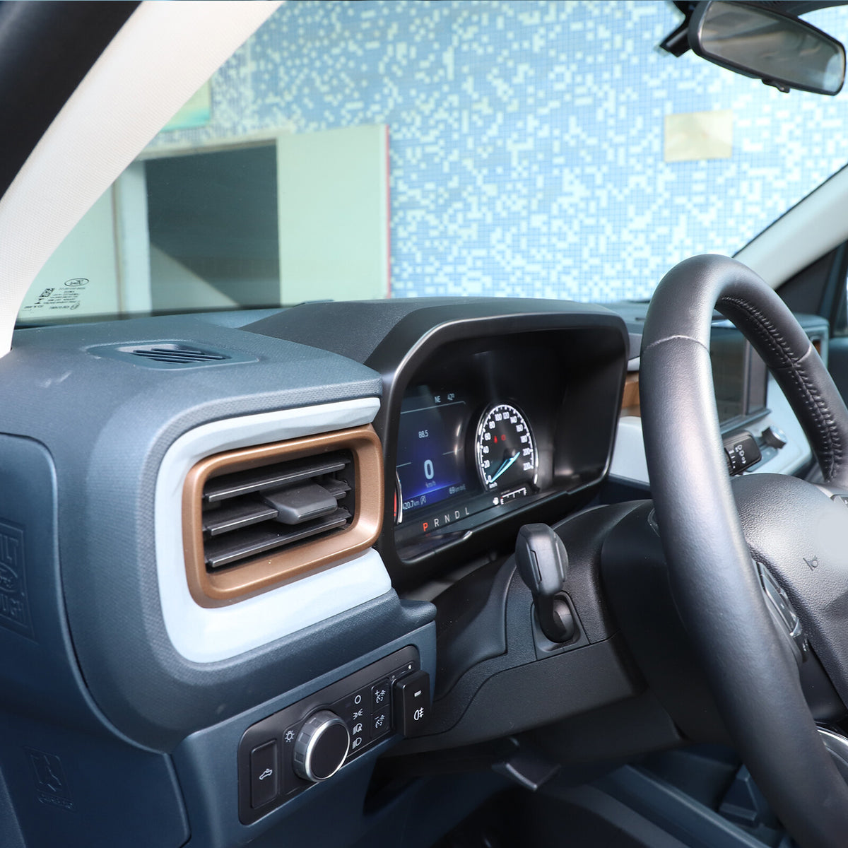 Matte Black Full Interior Set Panel Decor Cover Trim Kit For Ford Maverick 22-24 42