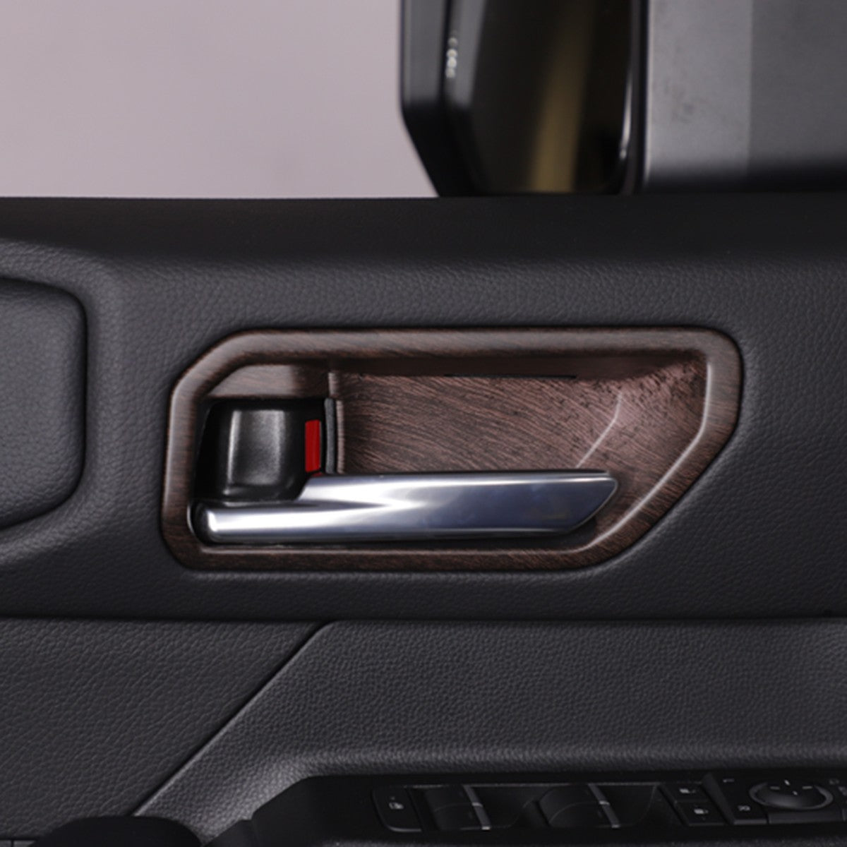 Grain Interior Door Handle Bowl Frame Trim For Toyota Land Cruiser LC250 24+ US 19