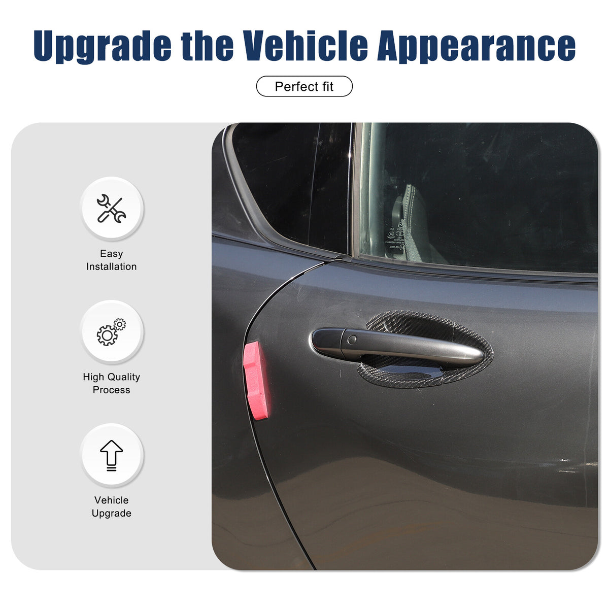 Real Carbon Fiber Exterior Outer Door Bowl Trim For Mazda MX-5 Miata 2016-2025 4