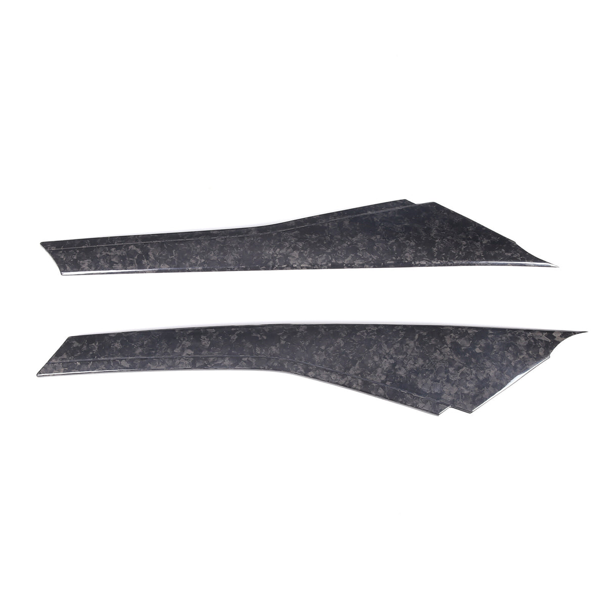 Real Forged Carbon Fiber A-pillar Panel Sticker Trim For Corvette C7 2014-2019 8