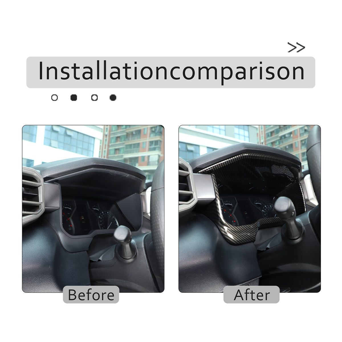 ABS Carbon Fiber Interior Set Cover Trim Kit For Toyota Tundra Sequoia SR 22+ - Styles 1-5 36