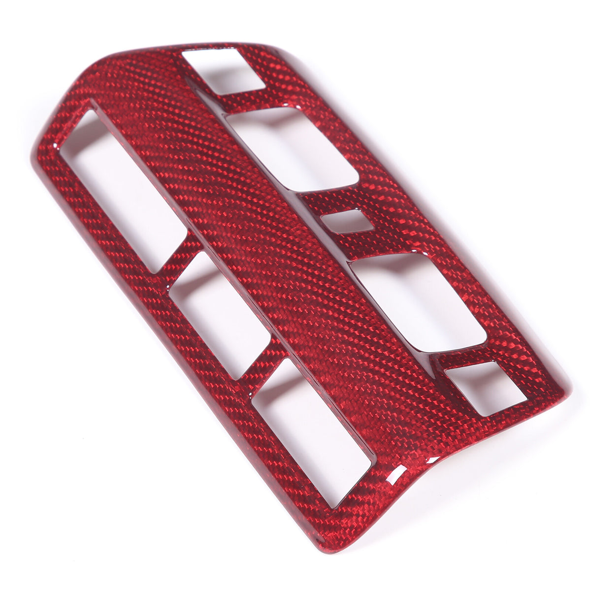 Red Real Dry Carbon Fiber Reading Light Trim Frame Cover For Corvette C8 2020-26 19