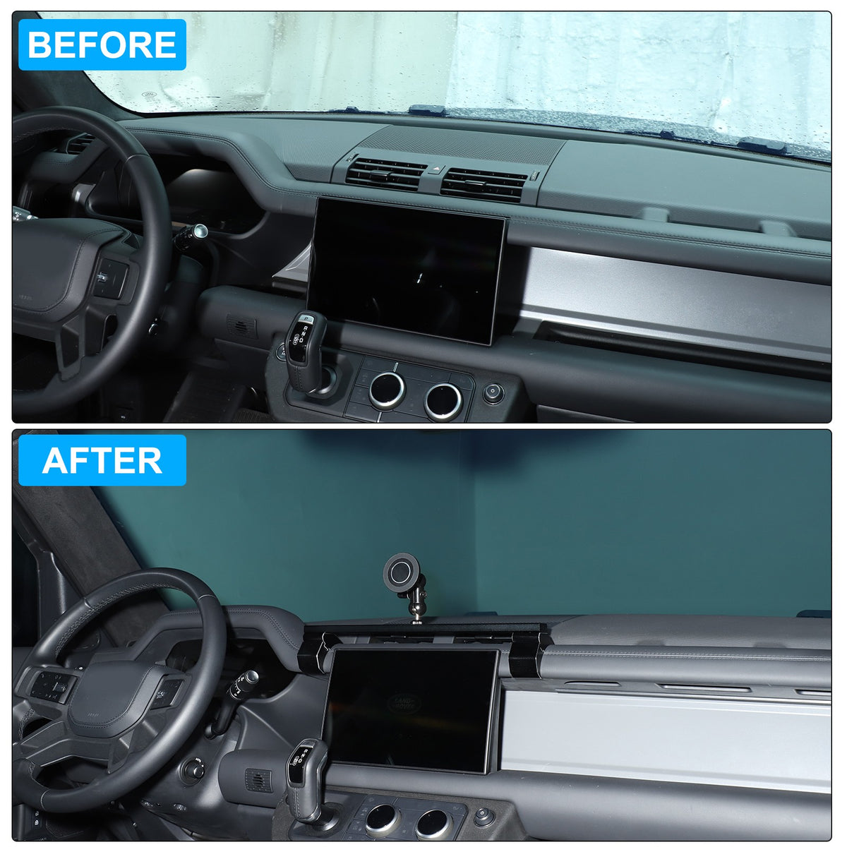 Magnetic Center Console Phone Mount Bracket For LR Defender L663 2020-2023 8