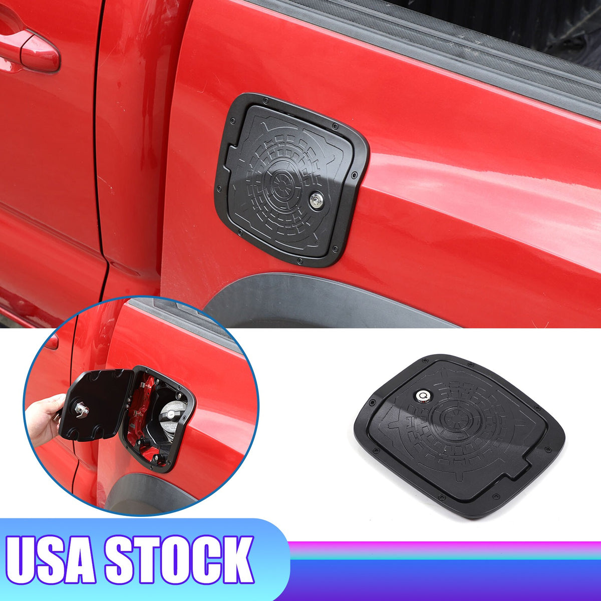 Alloy Locking Fuel Door Gas Tank Cap Cover Lock Key For Toyota Tacoma 2016-23 US 1