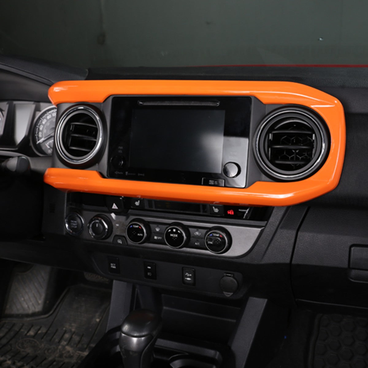 Orange ABS Dashboard Instrument Panel Trim For Toyota Tacoma 2016-2022 16