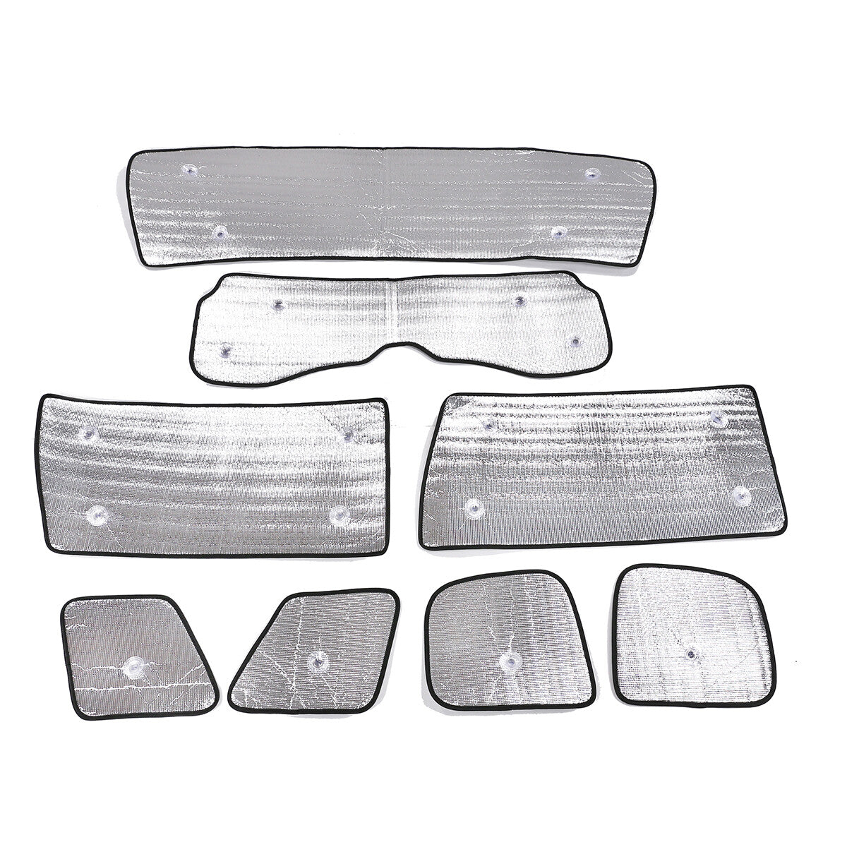 8pcs Full Window Sunshade UV Protection Visor For Toyota FJ Cruiser 2007-2021 12