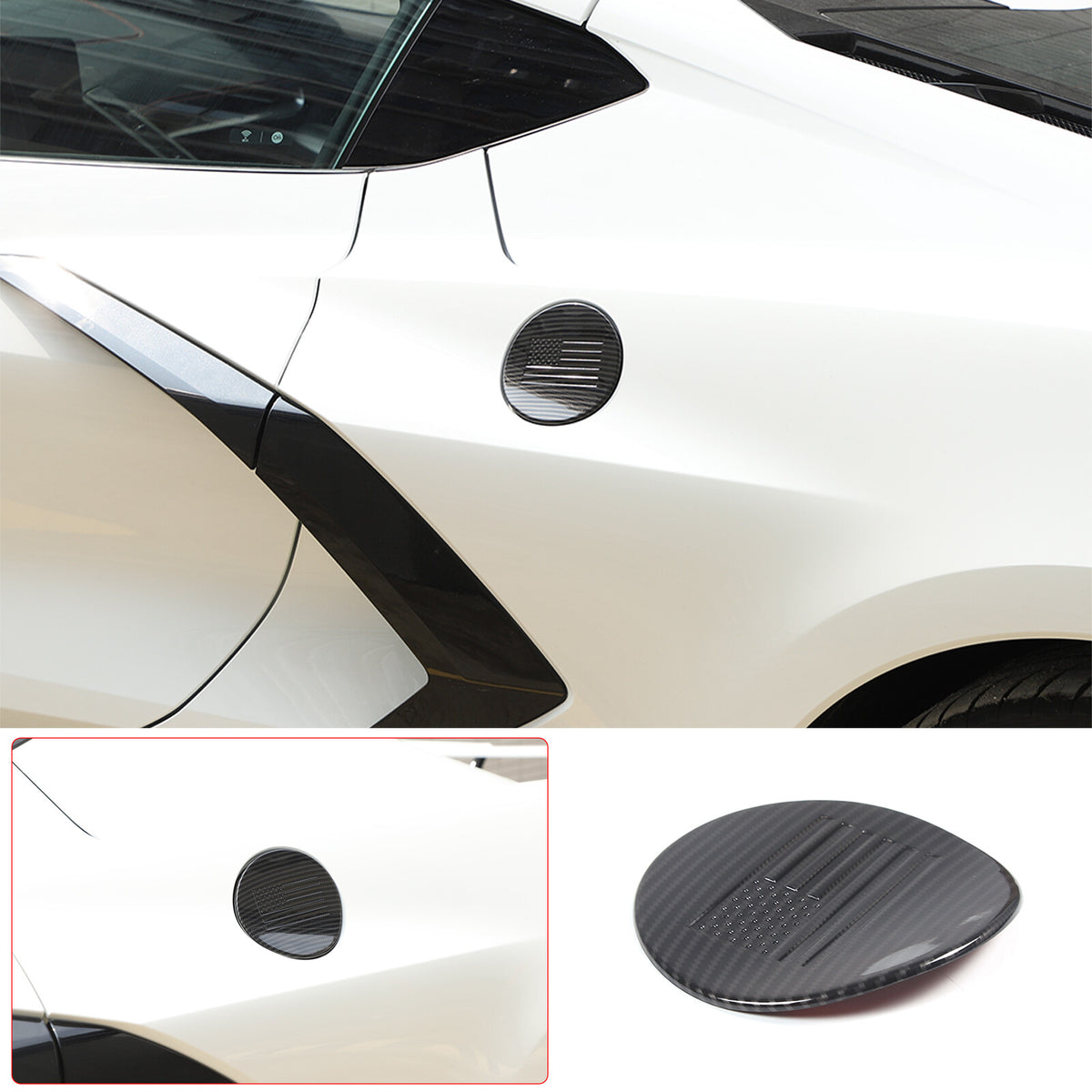 Car Exterior Decoration Cover Trim Kit Accessories For Corvette C8 Convertible - Styles 1-5 3