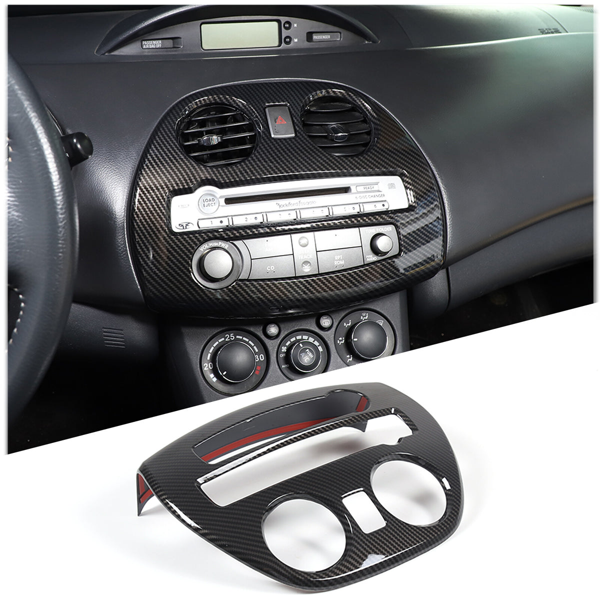 ABS Carbon Fiber Interior Set Panel Decor Cover For Mitsubishi ECLIPSE 2006-11 2