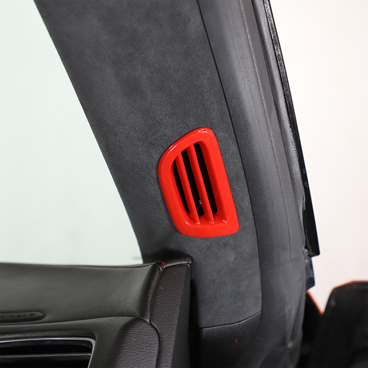 Sports Red ABS Interior Decoration Cover Trim Kit For Corvette C7 2014-19 - Styles 6-10 7