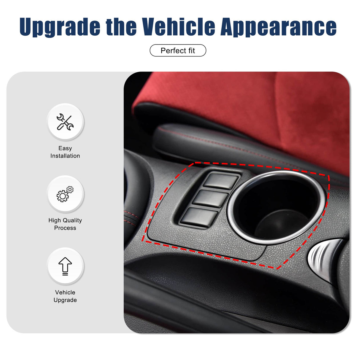 Real Carbon Fiber Center Console Cup Holder Trim For Nissan 370Z Z34 2009-2020 12
