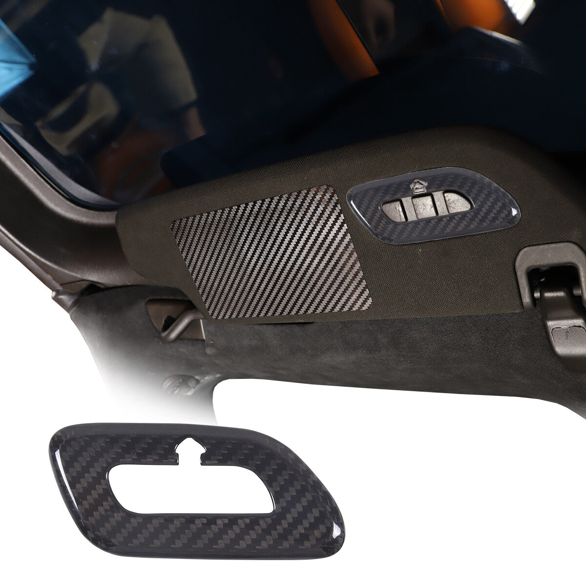 Real Carbon Fiber Interior Dashboard Trim Cover Decor Kit For Corvette C7 14-19 104