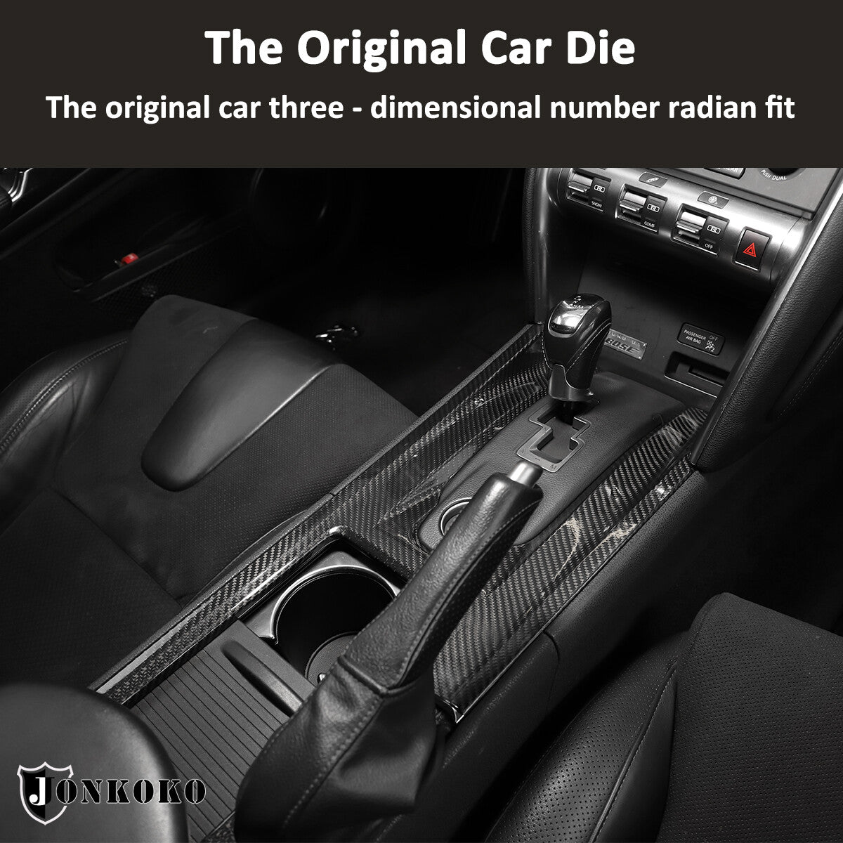 Real Carbon Fiber Central Control Gear Shift Panel Trim For Nissan GTR R35 08-16 5
