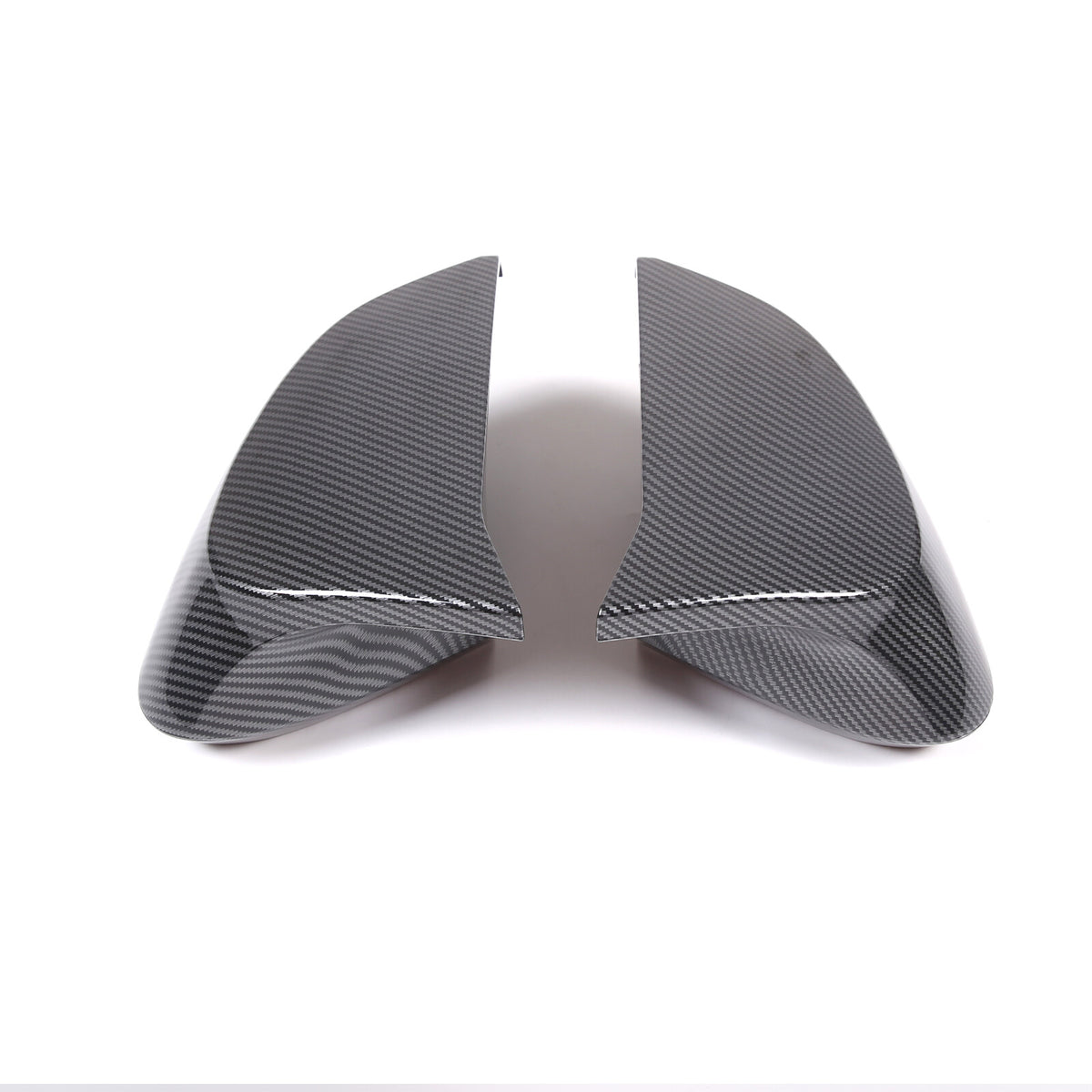 M Style Carbon Fiber Style Side Mirror Cover Caps Overlay For 20-26 Corvette C8 11