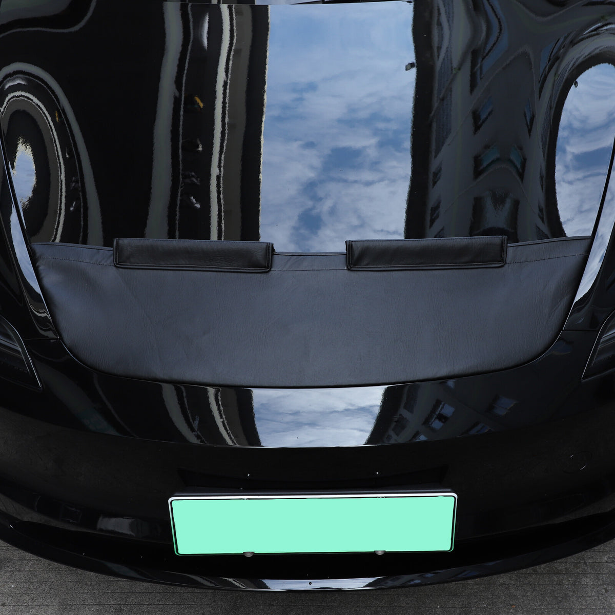 Front Leather Hood Cover Protector Bra Trim For Tesla Model 3/Y 2016-24 6