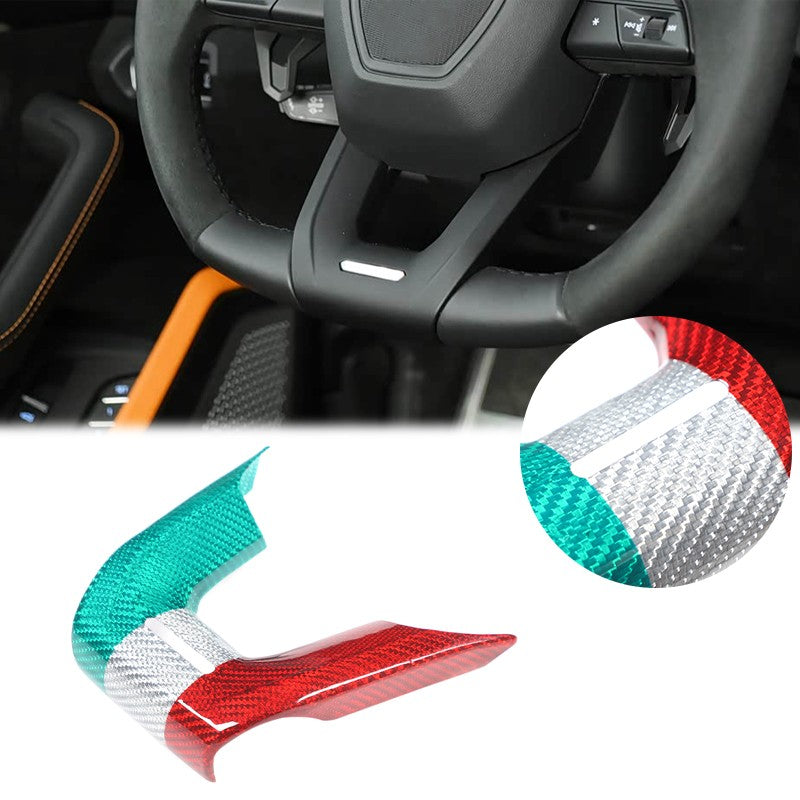 Tri-Color Steering Wheel Cover Trim For Lamborghini Urus/Urus SE 2018-2023 1