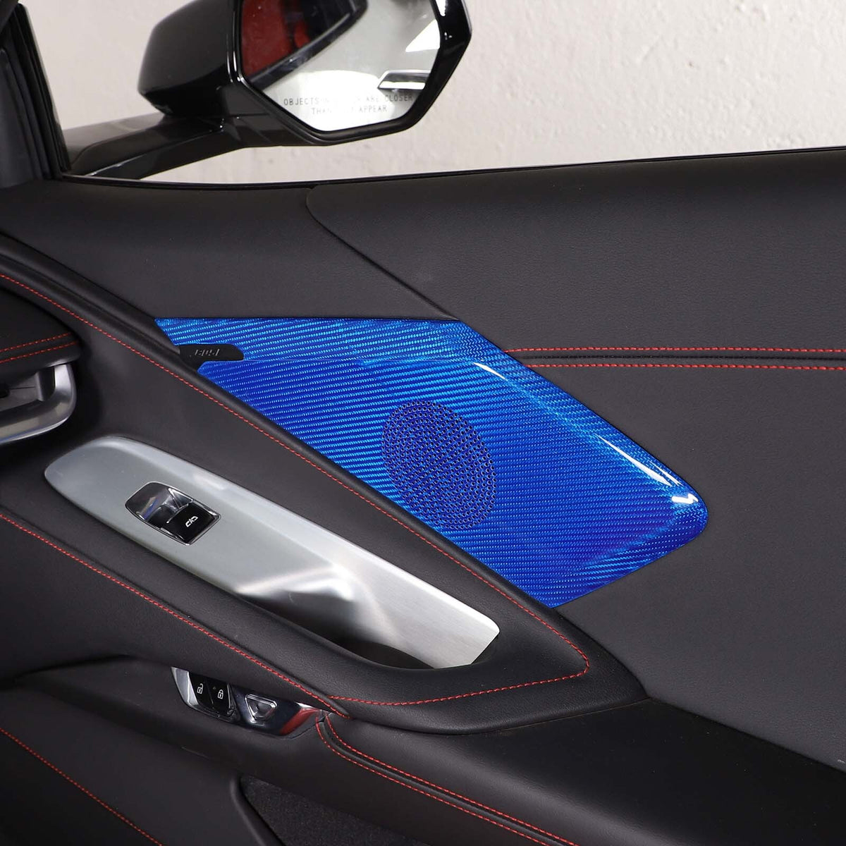 Blue Real Carbon Fiber Full Interior Set Decor Trim Kit for Corvette C8 20-25 - Variants 1-5 19