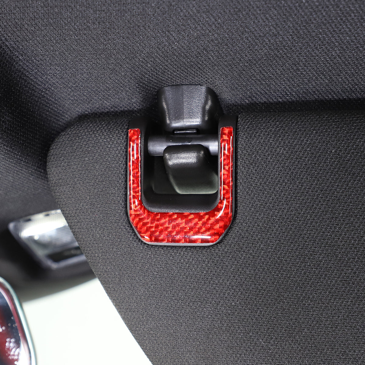 Red Soft Carbon Fiber Interior Decor Trim Kit Cover Set For Corvette C8 20-25 135