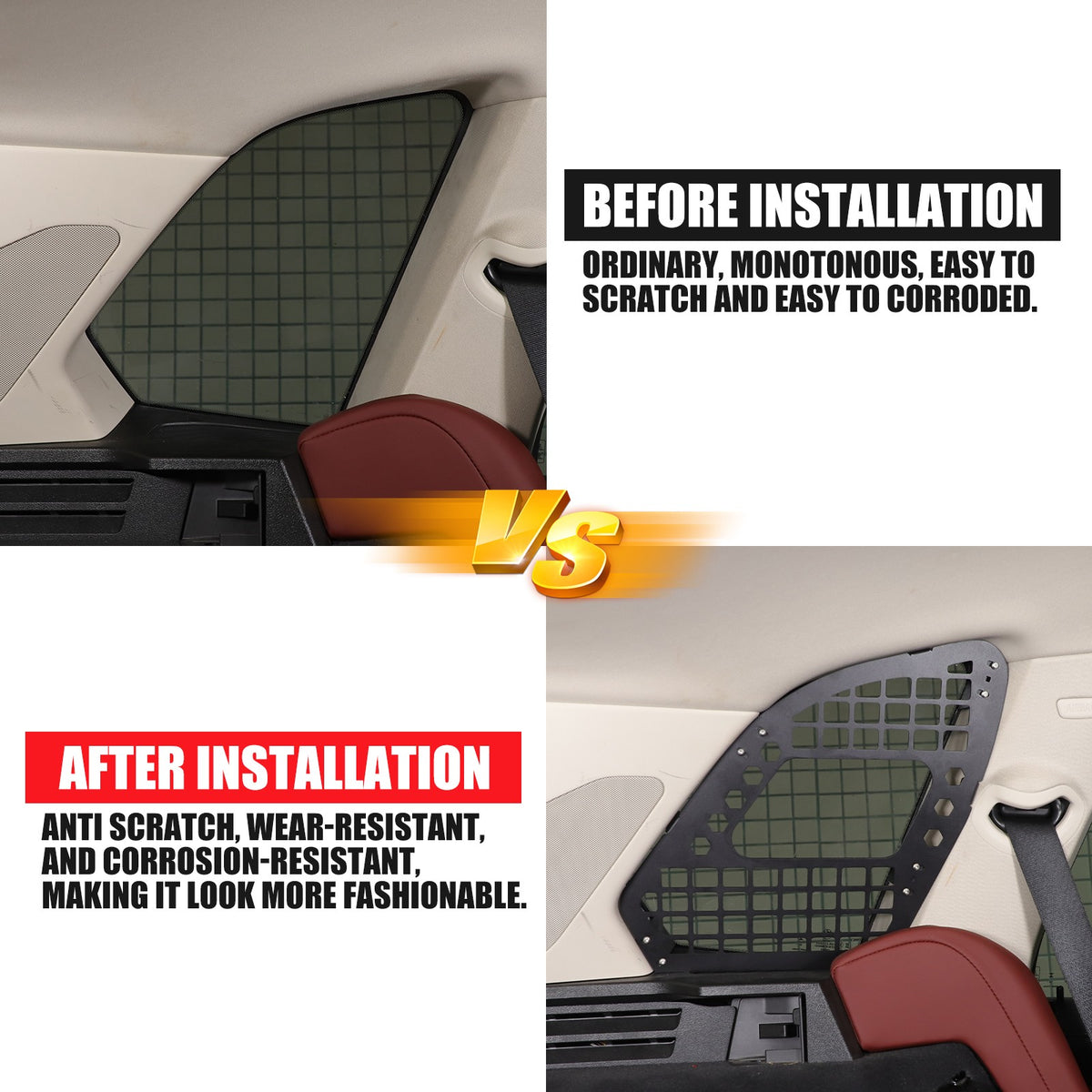 Aluminum Trunk Side Window Storage Hanger Bag Molle Panel For BMW X5 G05 2019-25 24