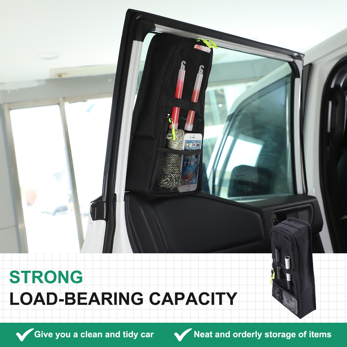 Interior Organizer R&L Side Storage Bag Set For Toyota Land Cruiser LC250 24+ 16