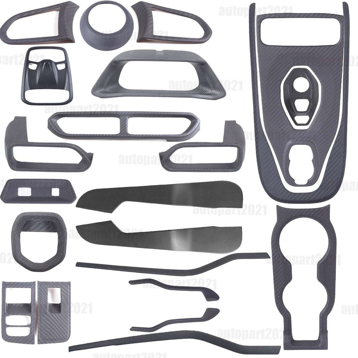Matte Dry Real Carbon Fiber Full Interior Set Trim Kit For Lotus Emira 2021-25 - Variants 16-16 1