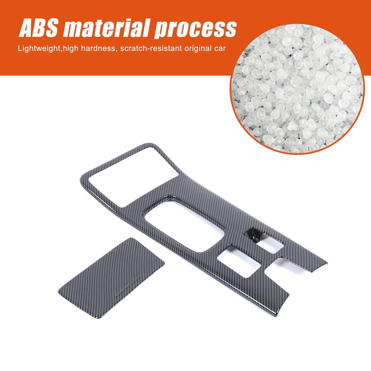 ABS Carbon Center Console Gear Shift Panel Trim For Mitsubishi Outlander 19-22 9
