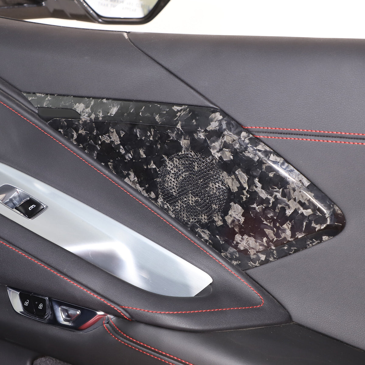 Forged Carbon Fiber Interior Door Speaker Cover For Corvette C8 Z51 Z06 1LT 20+ 10
