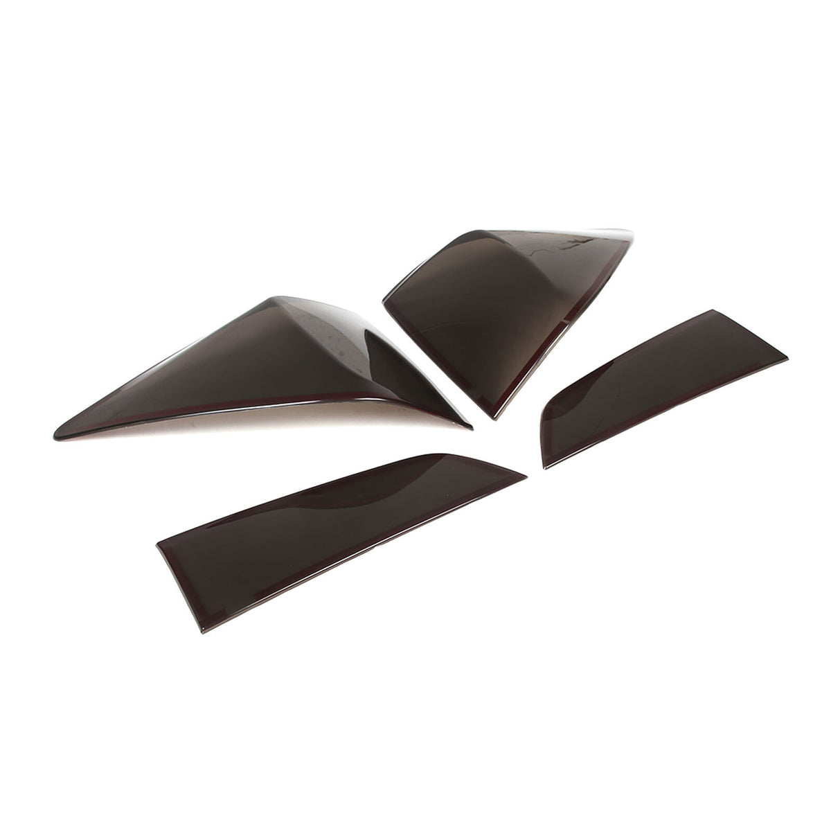 Smoked Blackout Tail Light Lamp Cover Bezel Overlay Trim For Honda Pilot 2016-22 4