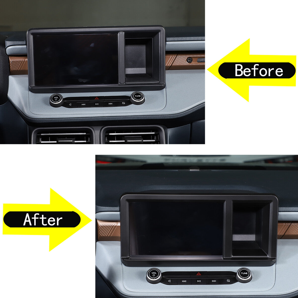 Matte Black Full Interior Set Panel Decor Cover Trim Kit For Ford Maverick 22-24 93