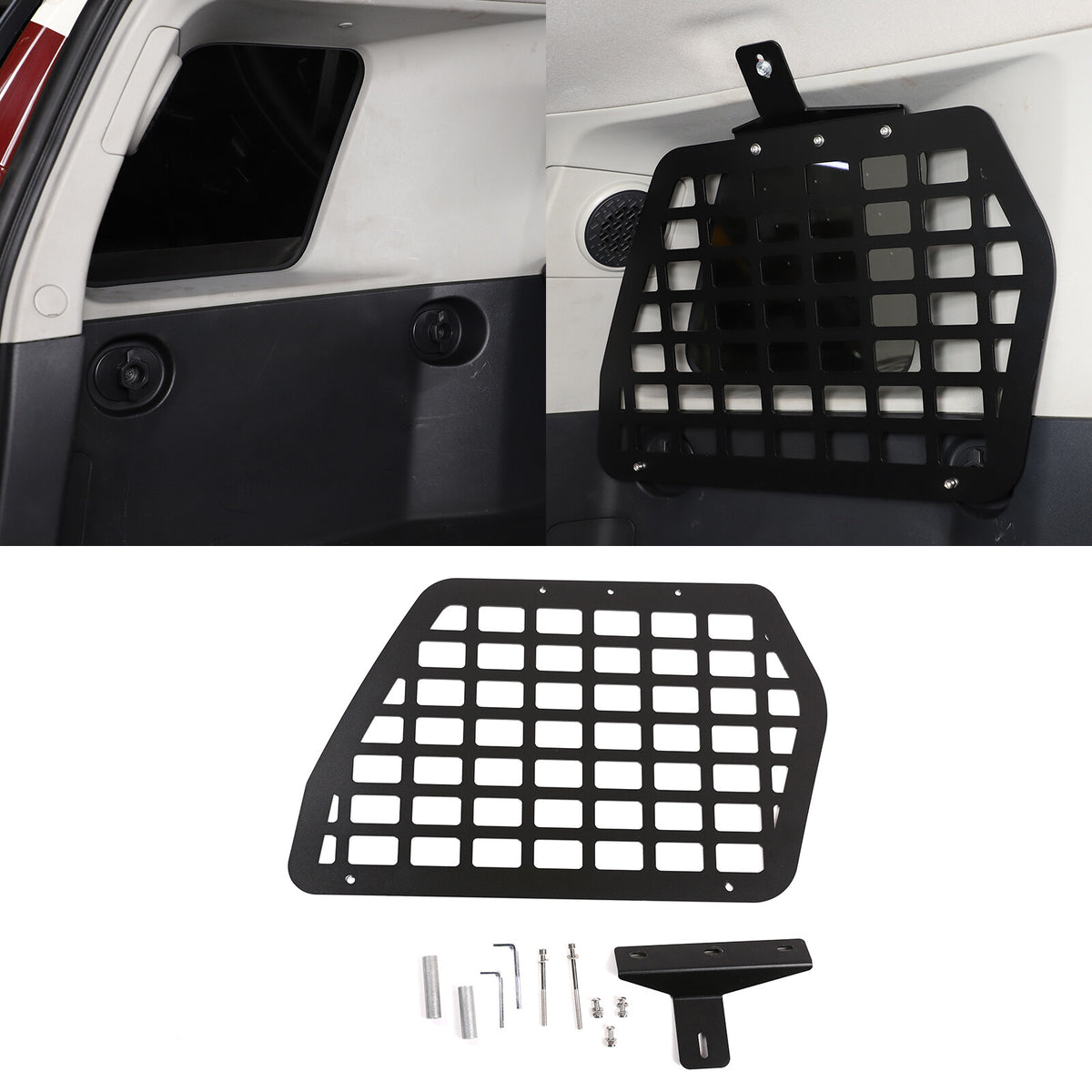 Alloy Modular Storage Molle Panel Shelf Accessories For Toyota FJ Cruiser 07-23 - Styles 6-10 4