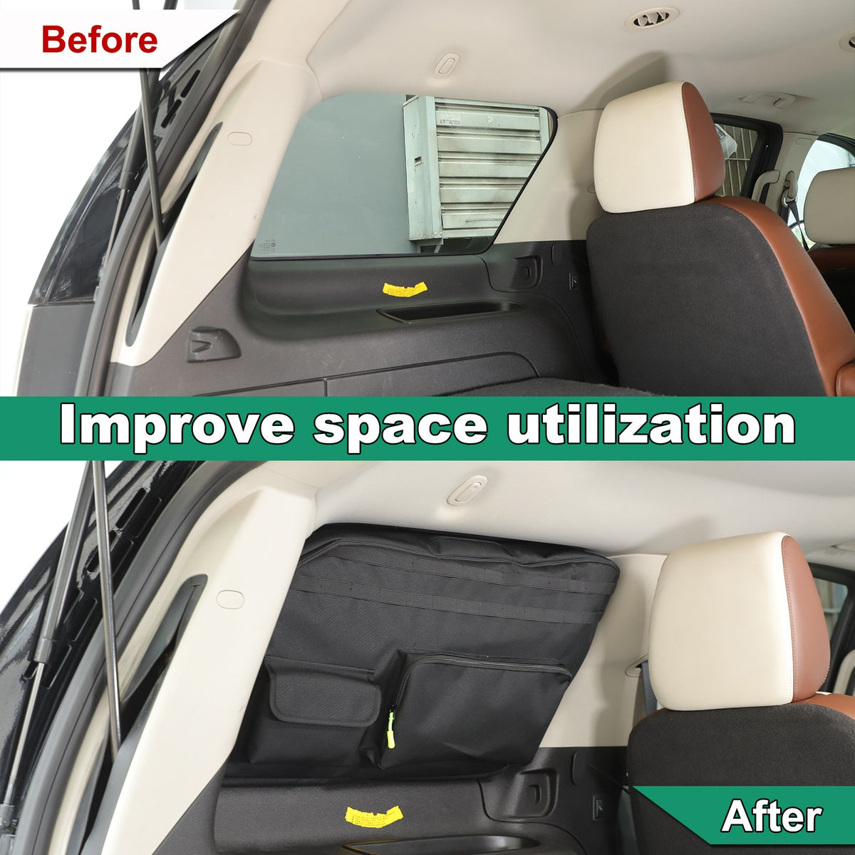 Trunk Left Side Window Storage Bag Tray For Cadillac Escalade 2007-2014 14