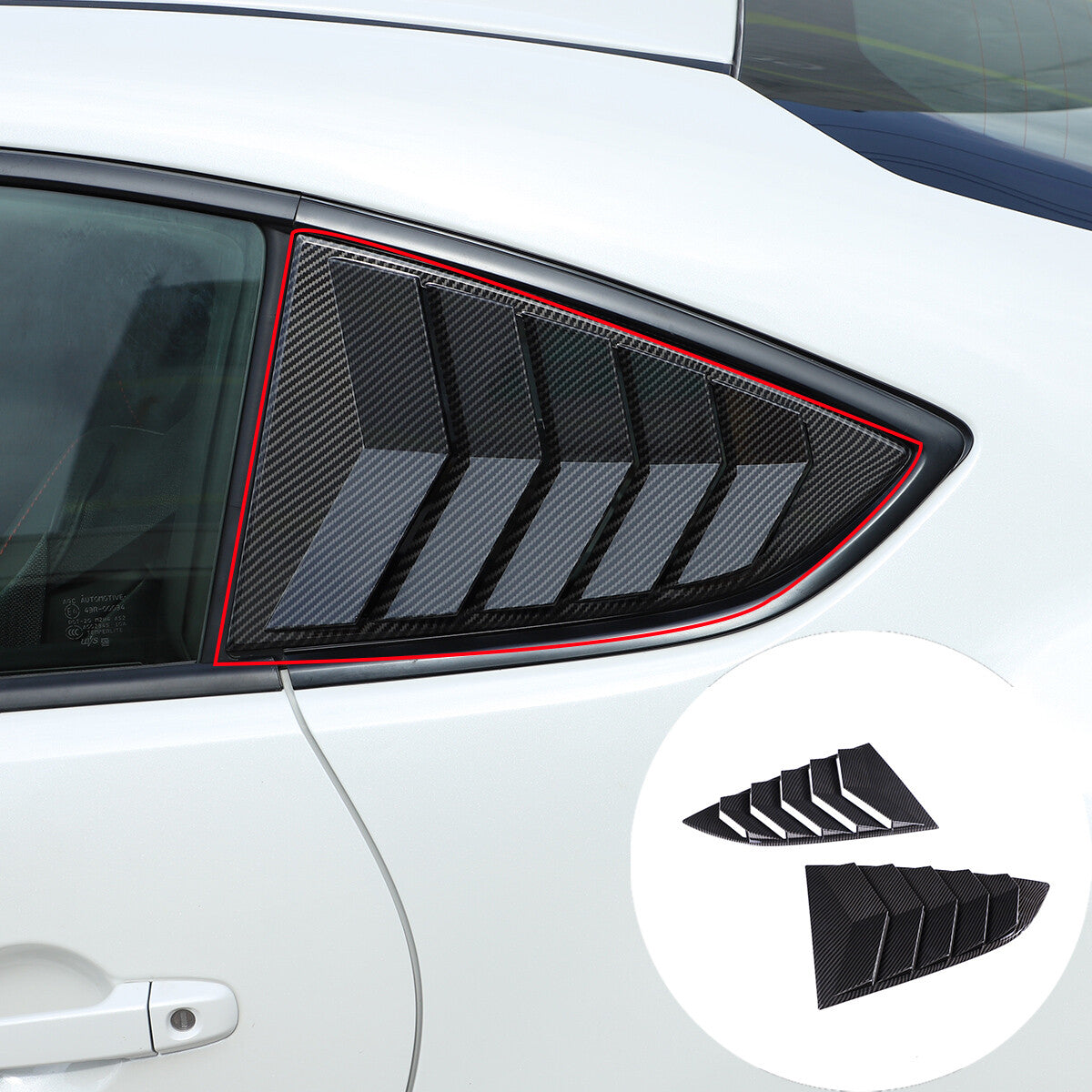 For Toyota 86/Subaru BRZ 2022+ Carbon look Side Vent Window Scoop Louver Trim US 2