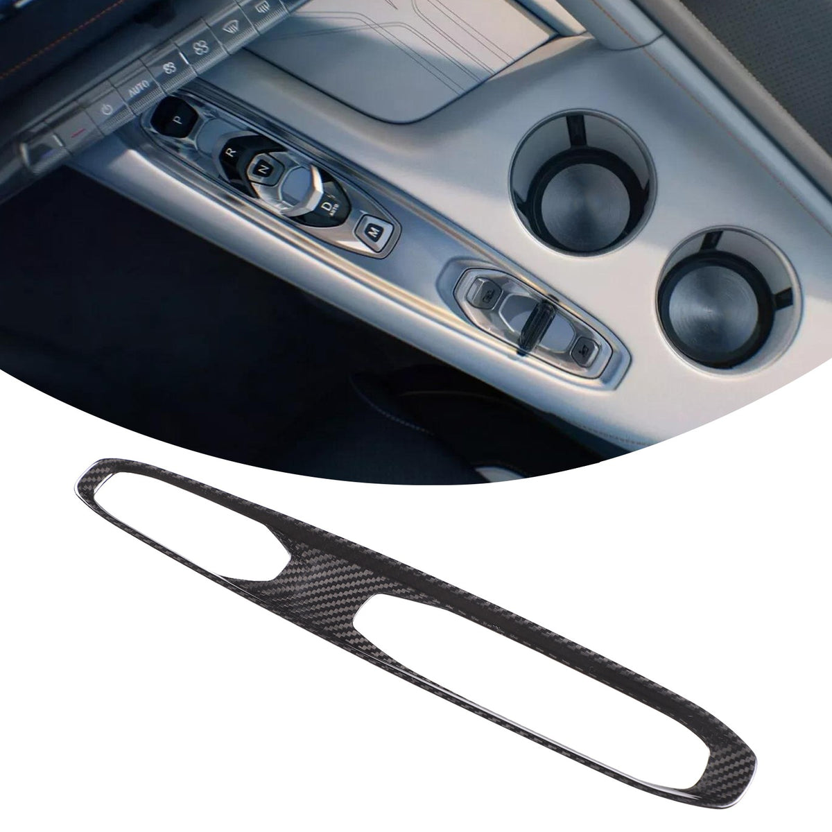 Real Dry Carbon Fiber Interior Center Trim For Corvette C8 2026+ Stingray ZR1 3