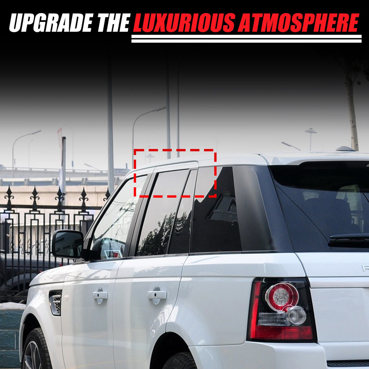 Rear Door Window Louver Air Vent Panel Trim For LR Range Rover Sport L320 05-13 17