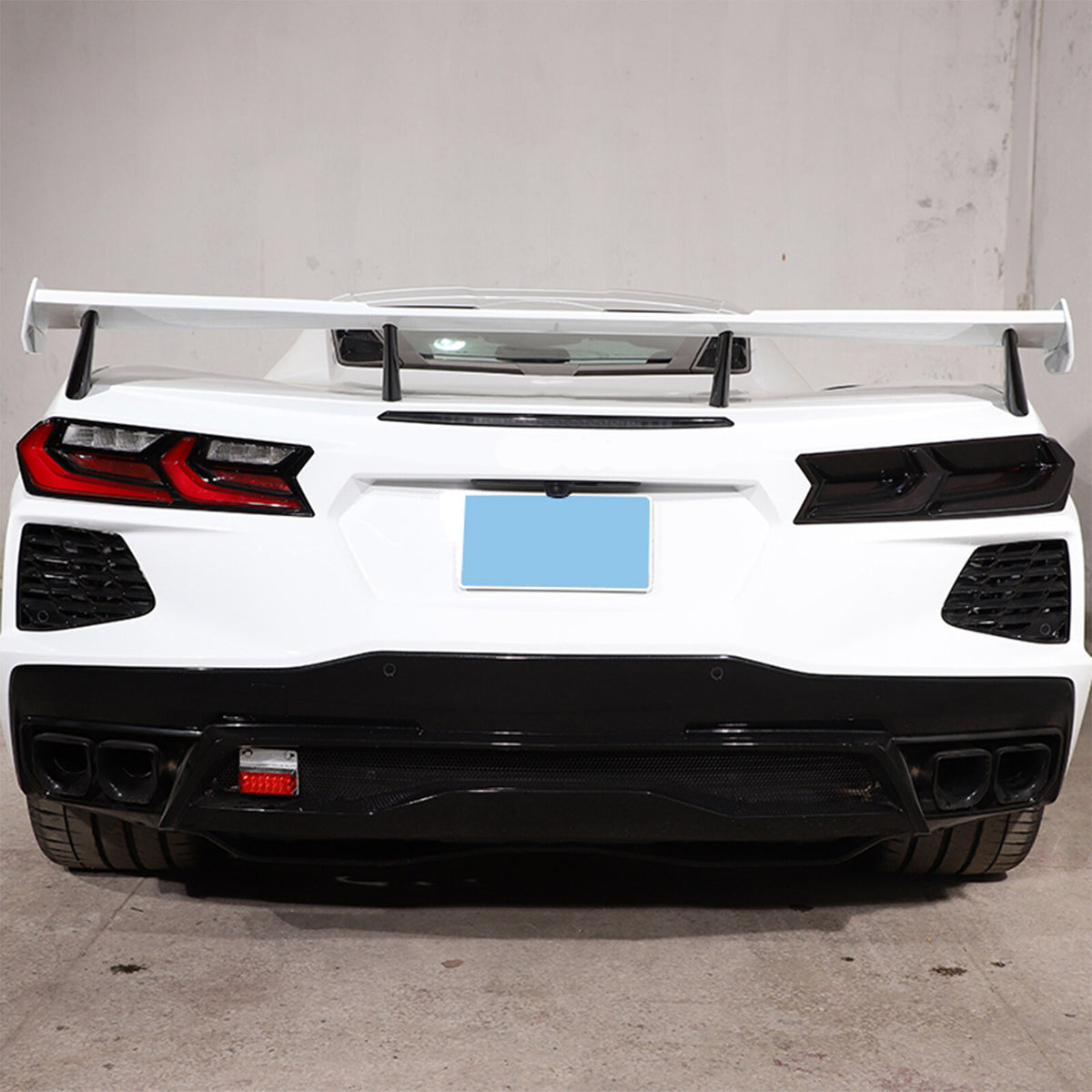 Smoked Tail light Rear Light Blackout LensCover Trim For Corvette C8 2020-26 9