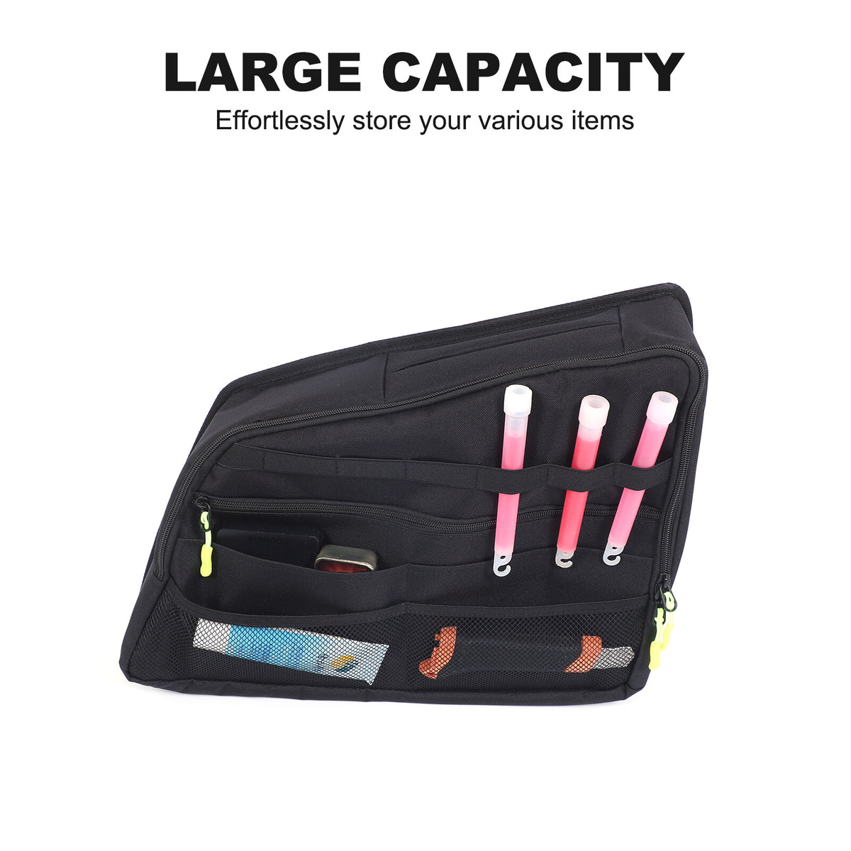 Rear Trunk Left Side Window Storage Bag Organizer For Cadillac XT6 20-24 8